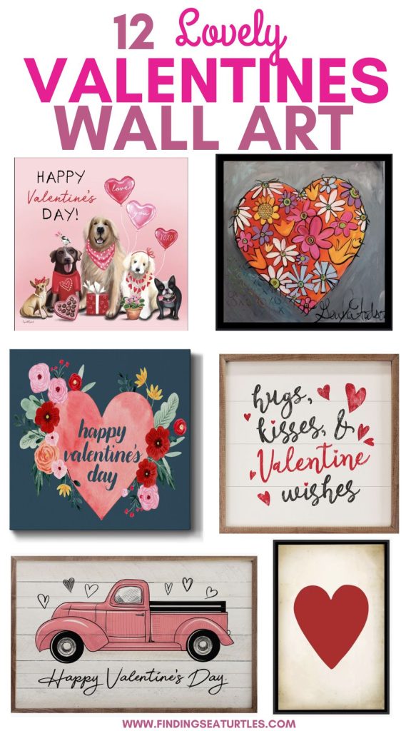 12 Lovely Valentines Wall Art #PinkWallArt #PinkValentineWallArt #PinkValentineIdeas #PinkValentineStyling 