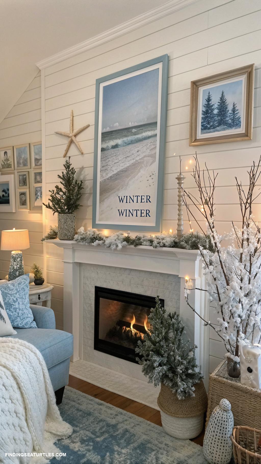 winter-living-room-decor-Winter-themed-wall-art
