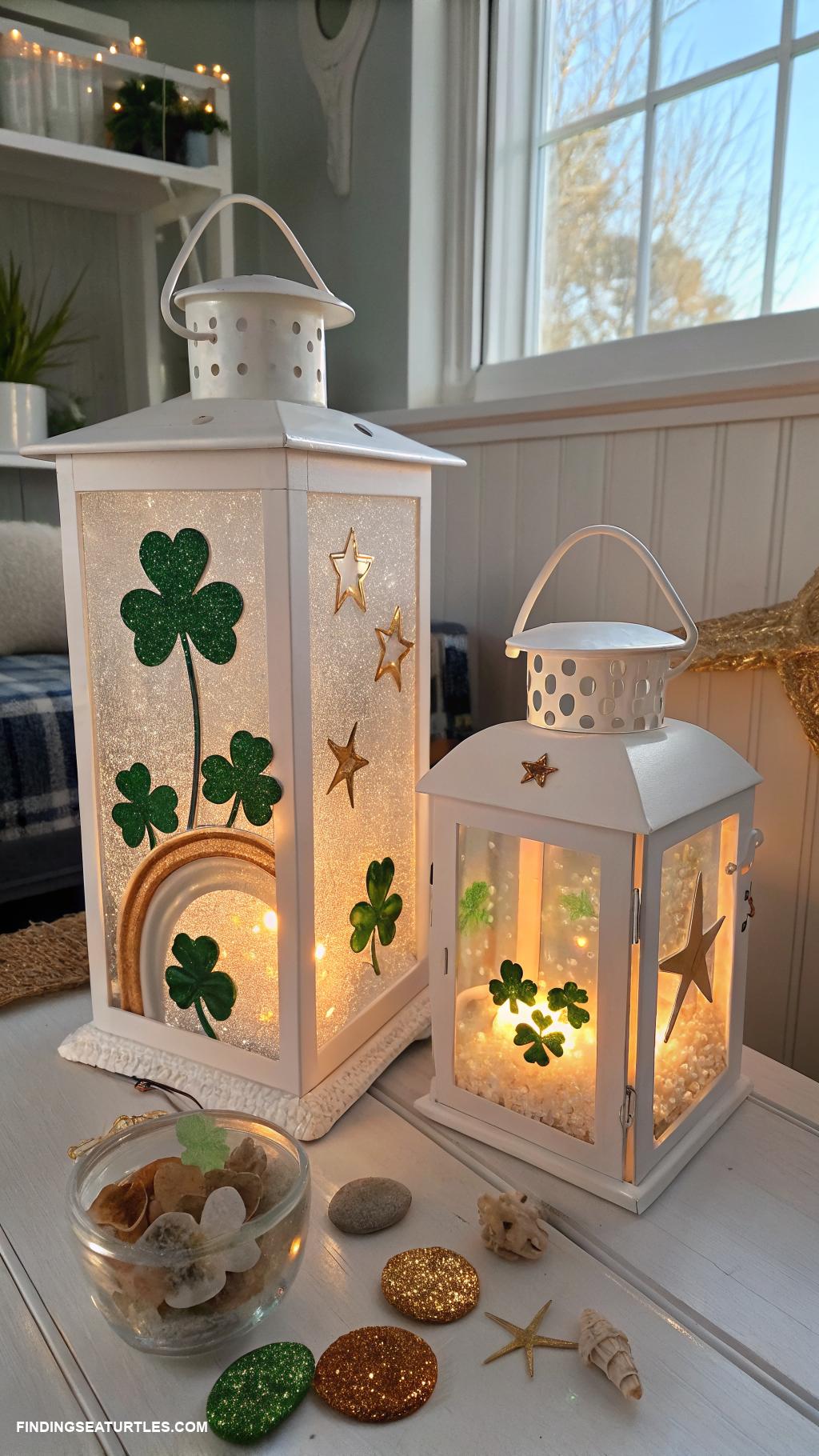 St-Patricks-Day-home-decor-Whimsical-lanterns-with-St-Patricks-themes