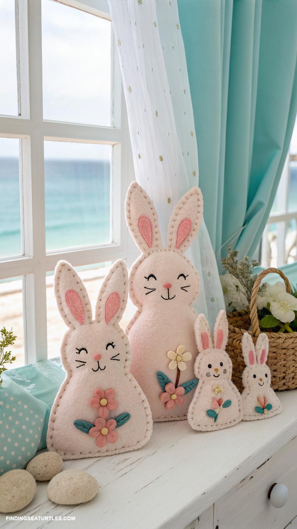 christian-easter-crafts-Felt-bunny-family-decor